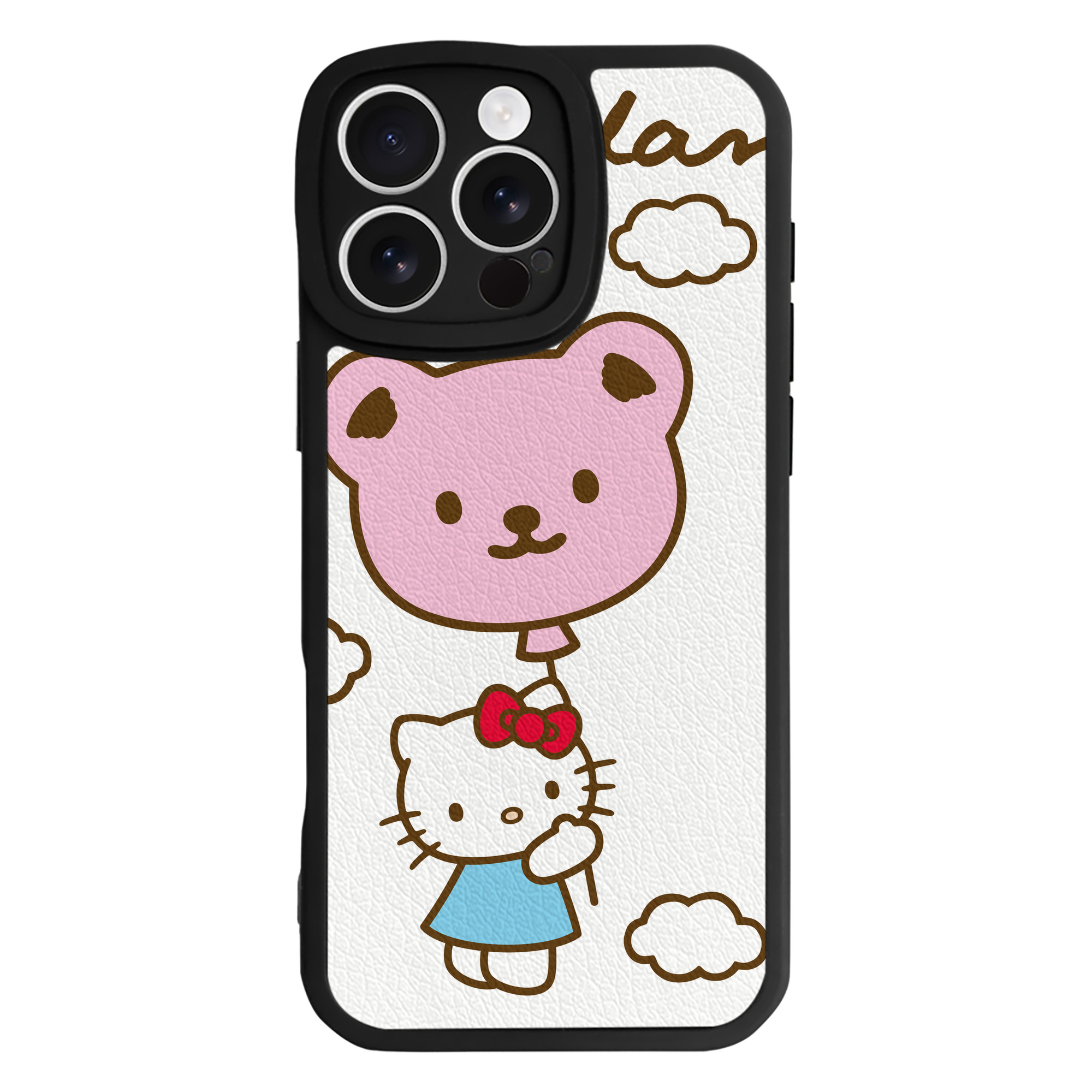 （画像用） Hello Kitty ハローキティ 【iPhone 16シリーズ対応】シリコンスマホケース（レザー調） 材質：シリコン